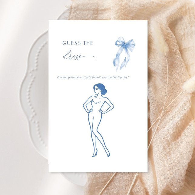 Blue Bow Brautparty rät das Dress Game (Von Creator hochgeladen)