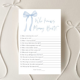 Blue Bow Coquette Boy, der Mommy Best Game kennt