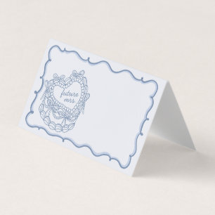 Blue Bow Coquette Fête des mariées de gâteau