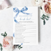 Blue Bow, der das beste Spiel der Braut kennt