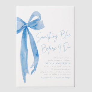 Blue Bow etwas Blau, bevor ich Brautparty mache