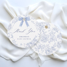 Blue Bow floral vintage pattern