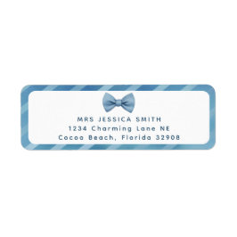 Blue Bow Krawatte Little Man Baby Dusche Adresseti