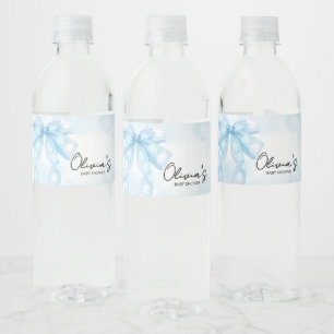 Blue Bow Little Boo Baby Dusche