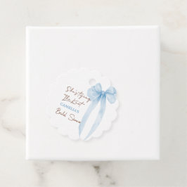 Blue Bow Sie bindet das Brautparty des Knotens Geschenkanhänger