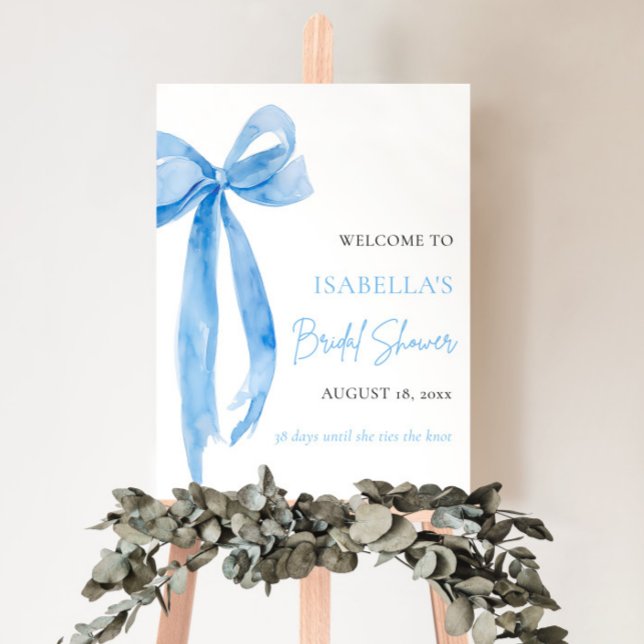 Blue Bow Sie bindet das Brautparty des Knotens Poster (Von Creator hochgeladen)