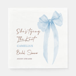 Blue Bow Sie bindet das Brautparty des Knotens Serviette