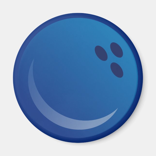 Blue Bowling Balls Magnet (Vorne)