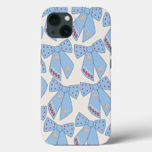 Blue Bows Coquette Case-Mate iPhone Hülle