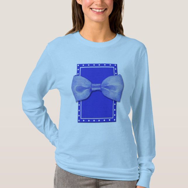 Blue Bowtie Ladys T - Shirt (Vorderseite)