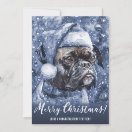 Blue Boxer Hunde Weihnachten