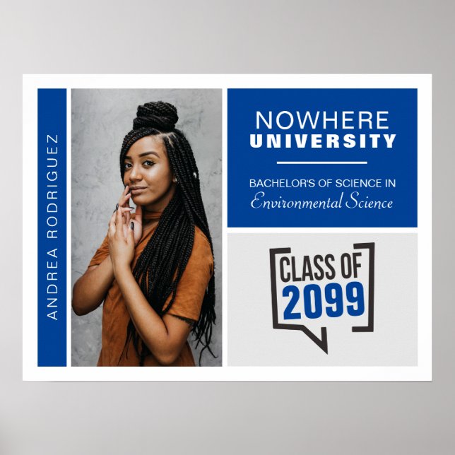 Blue Boxes & Foto Abschluss Poster (Vorne)