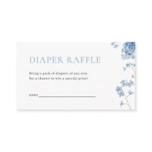 Blue Boy Baby Bloom Babydusche Windelwaschkarte