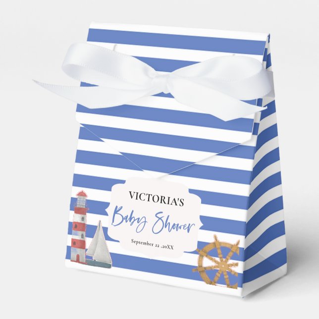 Blue Boy Baby Dusche Geschenkschachtel (Vorderseite)