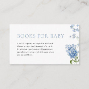 Blue Boy Baby in Bloom Duschbücher für Babykarte Platzkarte