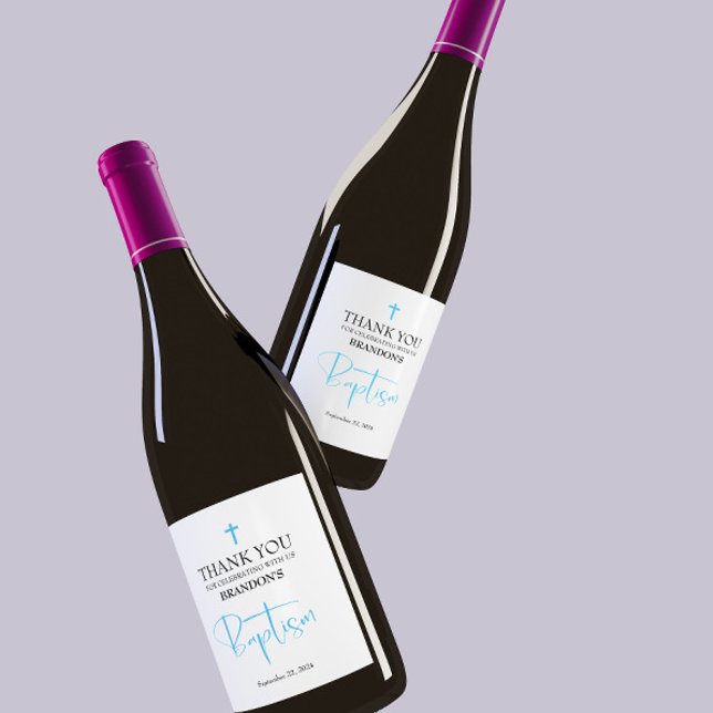 Blue Boy Baptisse Wine Label Weinetikett (Von Creator hochgeladen)