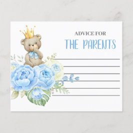 Blue Boy Bear Advice für die Elternkarte