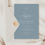 Blue Boy Elegant Cross Kalligraphie Taufe Einladung<br><div class="desc">Blue Boy Simple Elegant Cross Kalligraphie Invitation verfügt über ein zartes modernes Kreuz,  gepaart mit modernem Typ und schönen Kalligraphie-Skript.</div>
