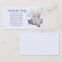 Blue Boy Elephant Flugzeug Books for Baby Shooter Begleitkarte
