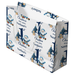Blue Boy Erste Weihnachten Große Geschenktüte
