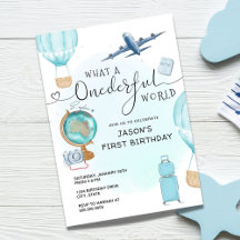 Blue Boy ONEderful World First Birthday