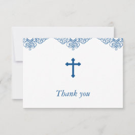 Blue Boys Taufe/Christening Danke