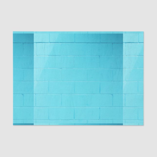 Blue Brick Wall Seidenpapier (Vorderseite)