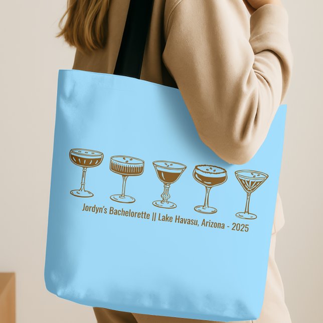 Blue Bridesmaid Espresso Martini Bachelorette  Tasche (Von Creator hochgeladen)