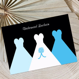 Blue Bridesmaid Luncheon oder Brunch Einladung