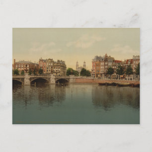 Blue Bridge und Amstel River, Amsterdam Postkarte