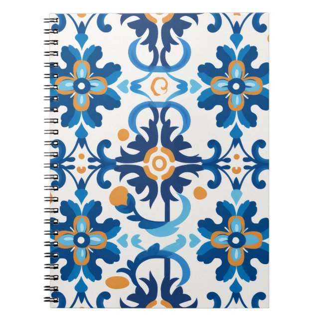 Blue & Brown Detection Notebook Notizblock (Vorderseite)