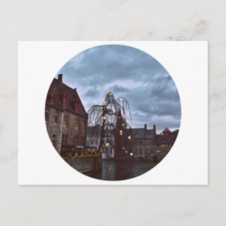 Blue Brugge Postkarte