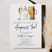 Blue Bubbles Brews und Diapers auch! Babyparty