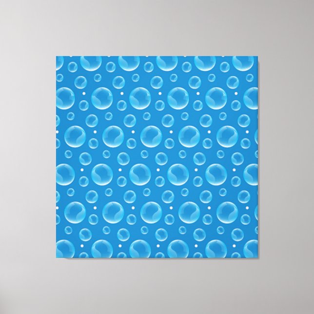 Blue Bubbles Canvas Print Leinwanddruck (Vorderseite)