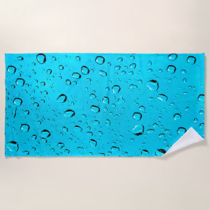 Blue Bubbles Design für Strandhandtuch