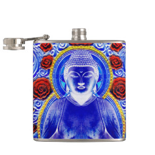 Blue Buddha Flachmann