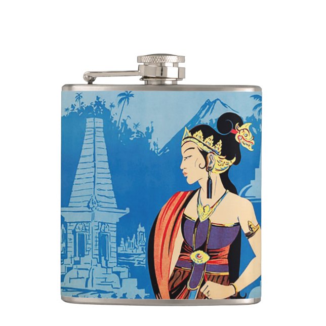 Blue Buddha Flask Flachmann (Vorderseite)