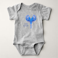 Blue Budgie Baby Bodysuit