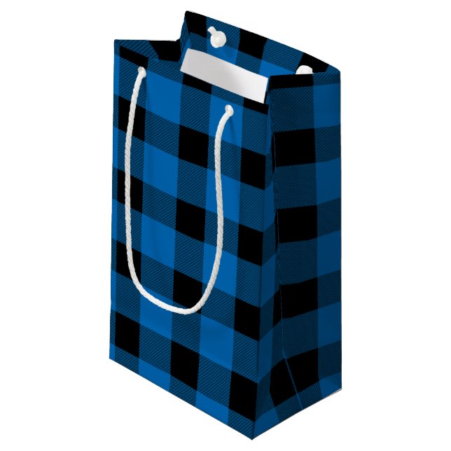 Blue Buffalo Country Lumberjack Kariert Kleine Geschenktüte (Vorderseite Schrägansicht)