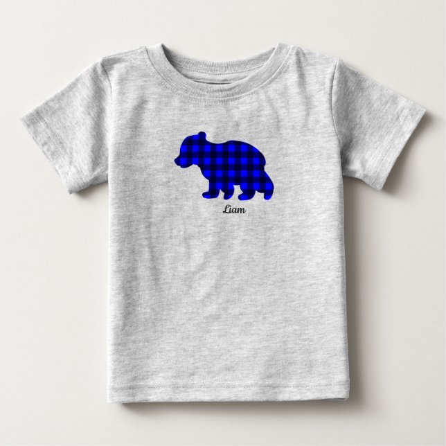 Blue Buffalo Kariert Baby Shirt (Vorderseite)