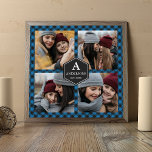 Blue Buffalo Kariert Lumberjack Familienfoto Colla Poster<br><div class="desc">Laden Sie Ihre Lieblings-Fotos hoch,  um Ihr eigenes personalisiertes Foto-Geschenk zu machen.</div>