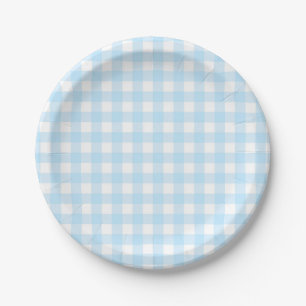 Blue Buffalo Kariert Paper Plate Pappteller