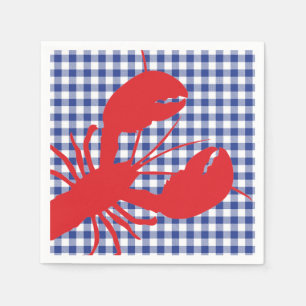 Blue Buffalo Kariert Red Lobster Family Wiedersehe Serviette