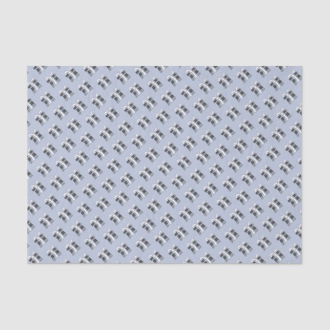 Blue Buffalo Karierte Geschenkidee auf Blue Seidenpapier (Vorderseite)