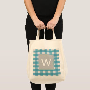 Blue Buffalo Karo Monogramm Tasche