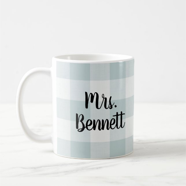 Blue Buffalo Karo Mrs. Monogram Kaffeetasse (Links)
