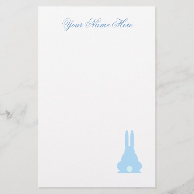 Blue Bunny Briefpapier (Vorderseite)