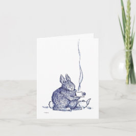 Blue Bunny Get Well card Karte