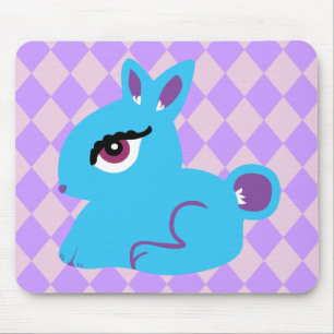 Blue Bunny Mousepad