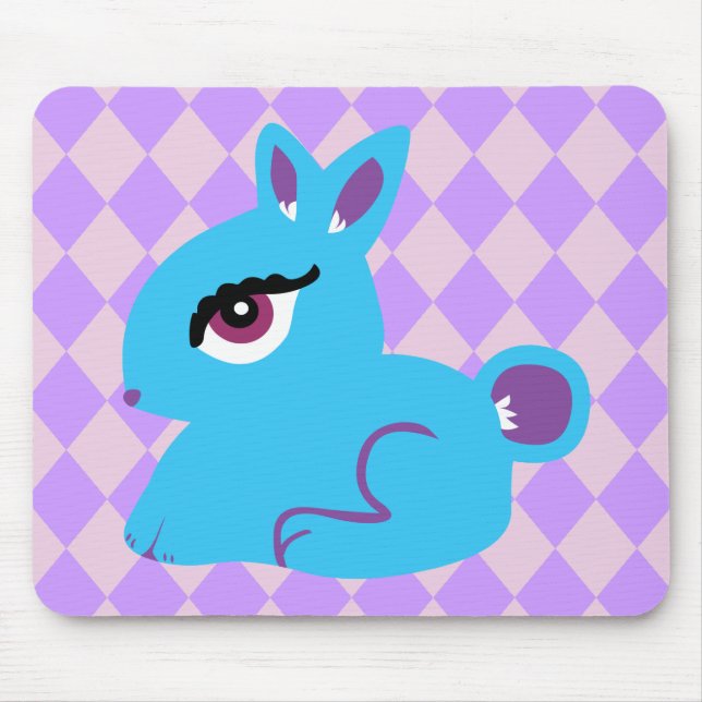 Blue Bunny Mousepad (Vorne)